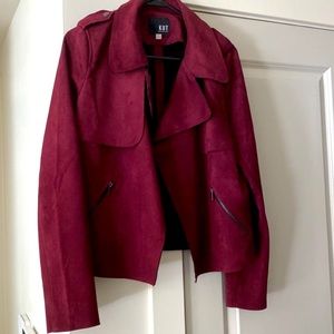 NWOT KUT FROM KLOTH NORDSTROM DRAPED JACKET IN RAISIN